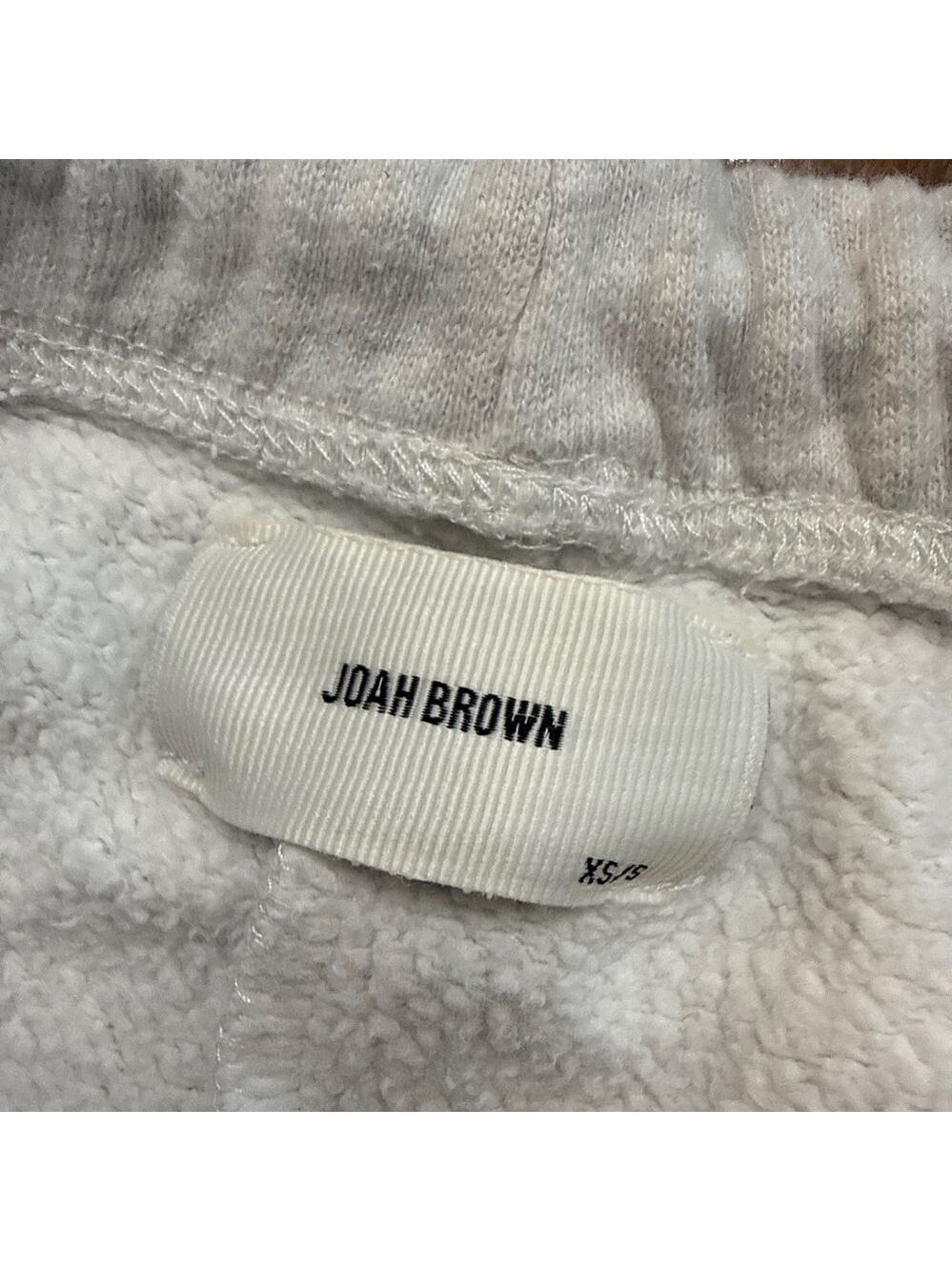 JOAH BROWN Pearl Grey French Terry Lounge Set Cropped Hoodie Joggers - Picture 15 of 16